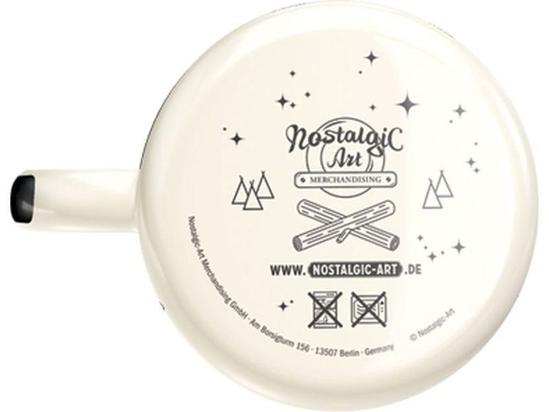 Nostalgic Art Universaltasse Enjoy 360 ml, 1 Stück, Schwarz/Weiss