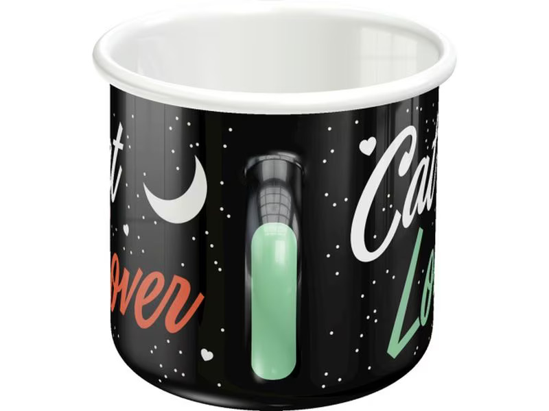 Nostalgic Art Universaltasse Cat Lover 360 ml, 1 Stück, Schwarz