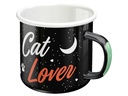 Nostalgic Art Universaltasse Cat Lover 360 ml, 1 Stück, Schwarz
