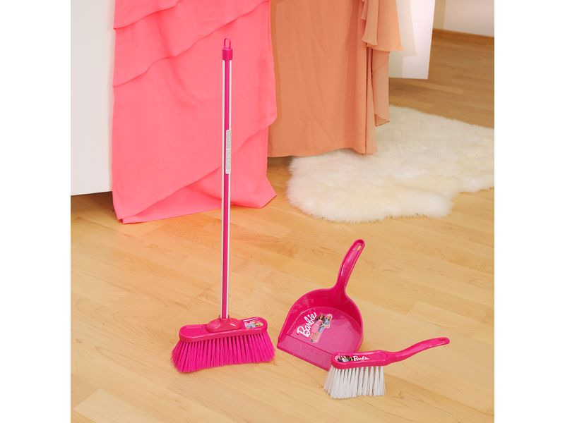 Klein-Toys Reinigungs-Spielzeug Barbie Classic Kehrset 3-teilig
