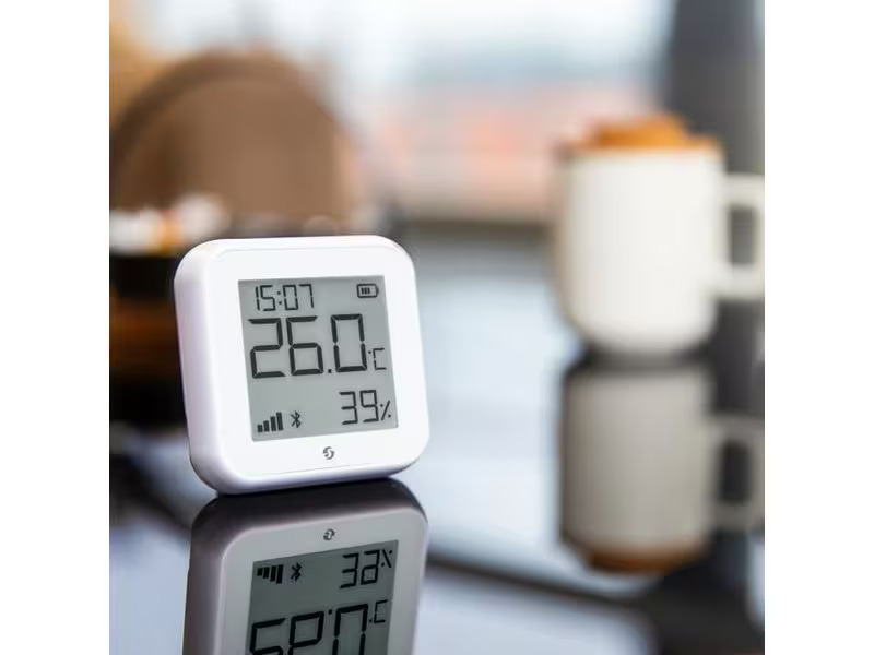 Shelly WLAN-Luftfeuchte- und Temperatursensor H&amp;T Gen3, Weiss