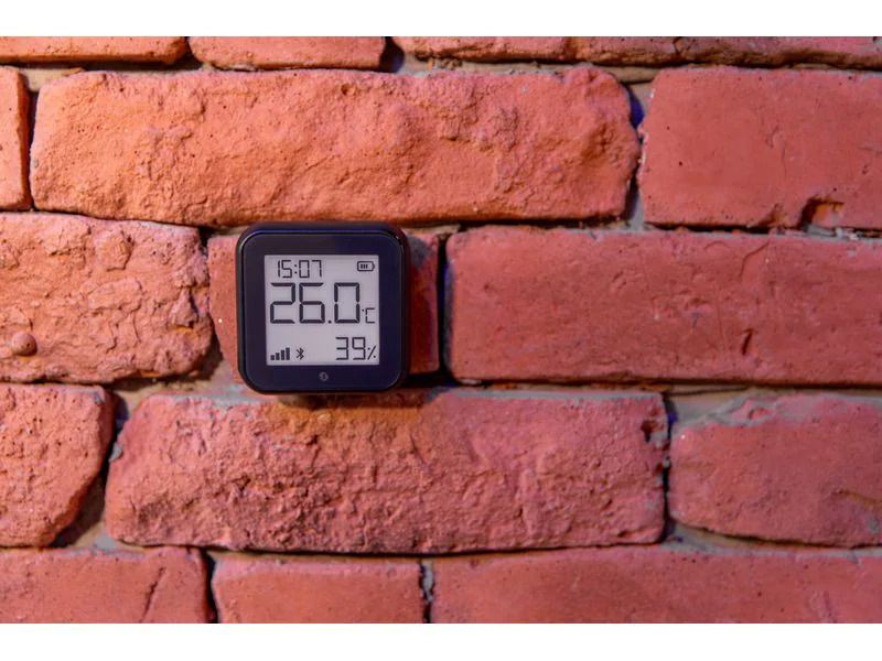 Shelly WLAN-Luftfeuchte- und Temperatursensor H&amp;T Gen3, Schwarz