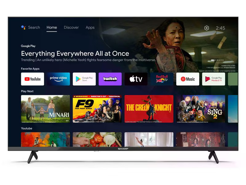 Sharp TV 43FH2EA 43, 1920 x 1080 (Full HD), LED-LCD