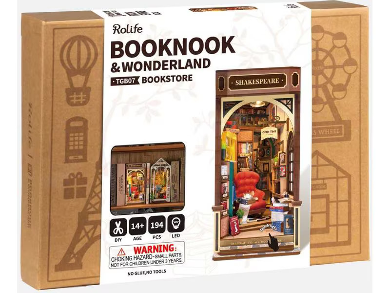 RoboTime Bausatz Book Nook Shakespeare's Bookstore