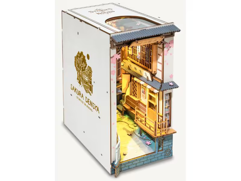 RoboTime Bausatz Book Nook Sakura Densya