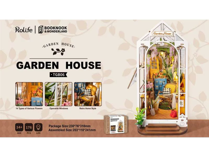 RoboTime Bausatz Book Nook Garden House