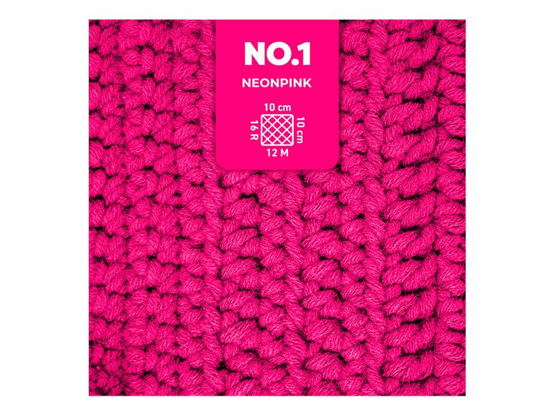 myBoshi Wolle Nr.1 Neonpink 50 g, 55 m