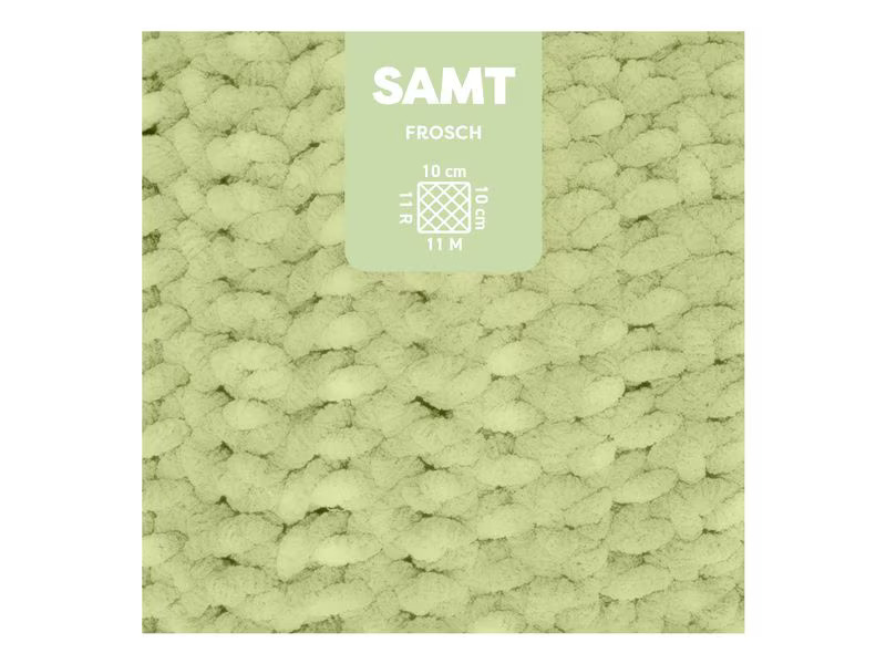 myBoshi Wolle Chenille Samt Frosch 100 g, 100 m