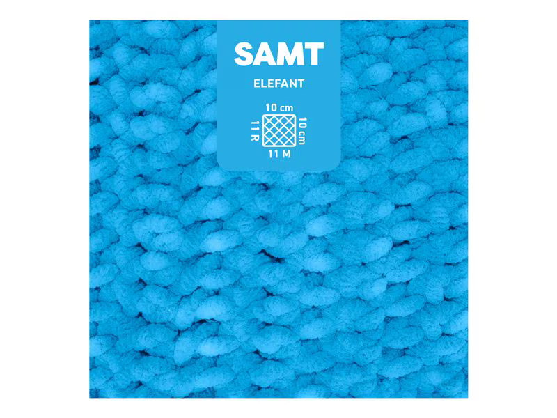 myBoshi Wolle Chenille Samt Elefant 100 g, 100 m