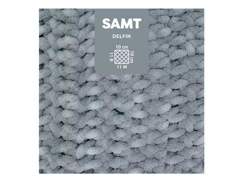 myBoshi Wolle Chenille Samt Delfin 100 g, 100 m