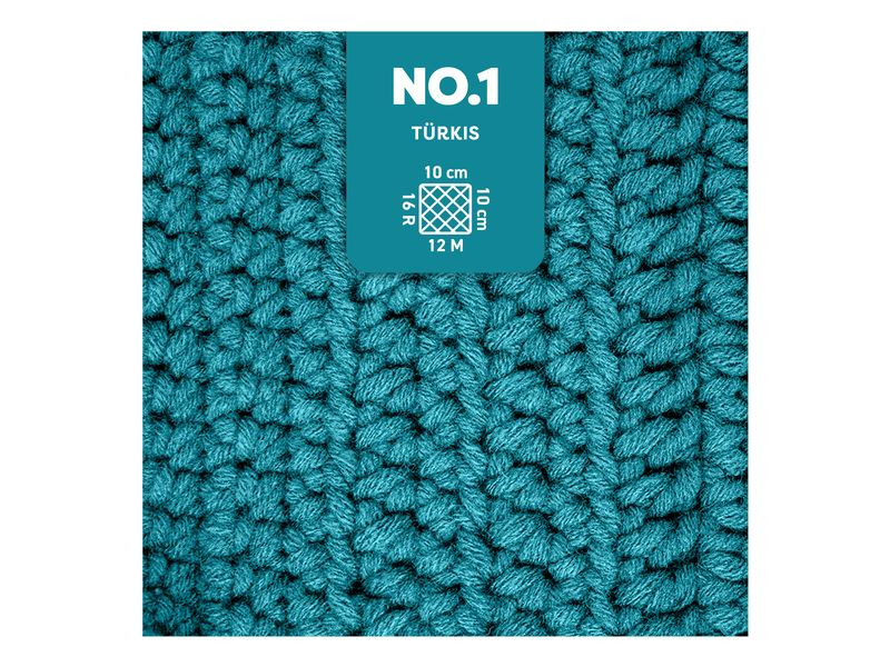 myBoshi Wolle Nr.1 Türkis 50 g, 55 m