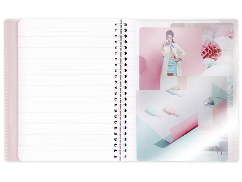Clairefontaine Notizbuch Blush A4, liniert, Puderrosa