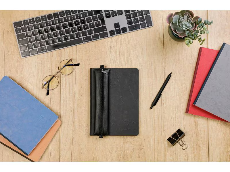 Clairefontaine Etui AgeBag Leder Schwarz