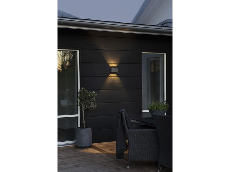 Konstsmide Wandleuchte Chieri, 3000K, 10W, Anthrazit