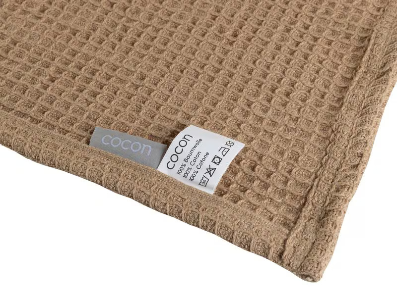 COCON Decke aus Baumwolle 150 x 200 cm, Taupe