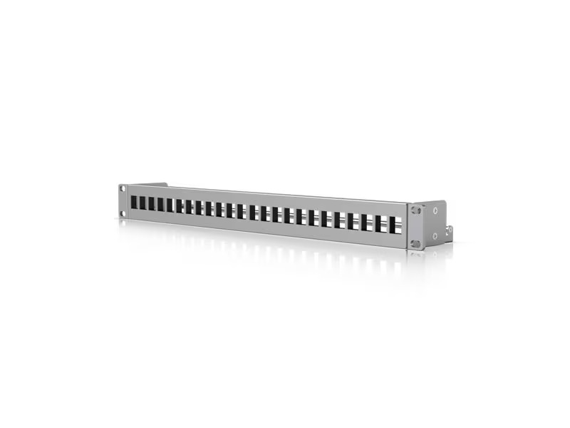Ubiquiti 24-Port Blank Keystone Patch Panel 1HE 19, Grau