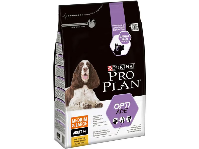 Purina Pro Plan Trockenfutter M/L Adult 7+ Age Defense Huhn, 3 kg