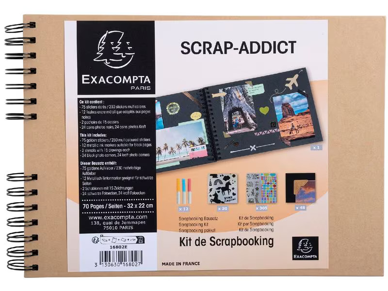 Exacompta Kreativalbum Scrap-Addict Kraft