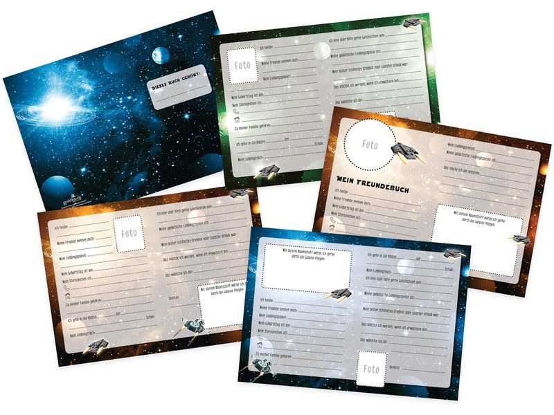 Goldbuch Freundebuch Universe A5, 88 Seiten