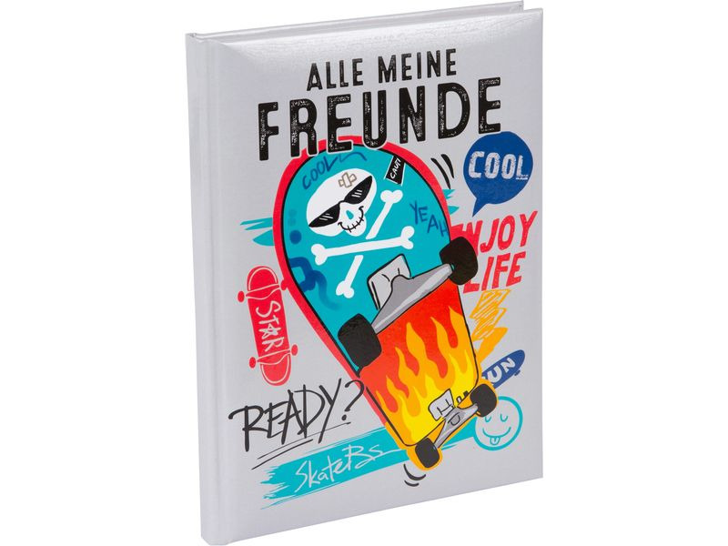 Goldbuch Freundebuch Skater A5, 88 Seiten