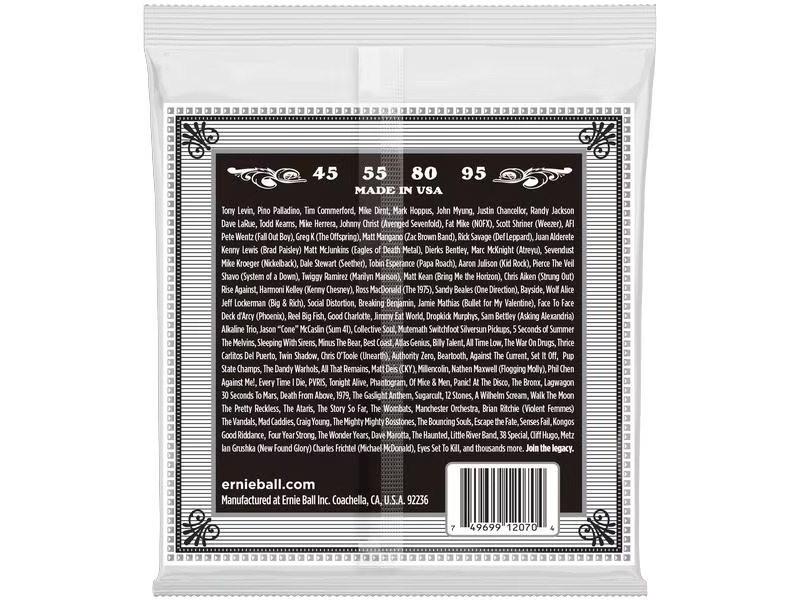 Ernie Ball Basssaiten 2070 Earthwood – A-Bass 45-95
