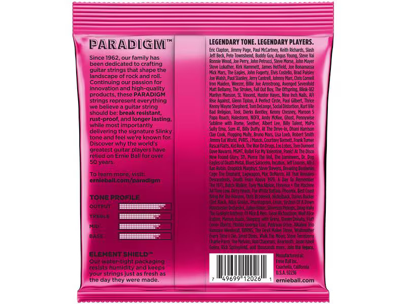 Ernie Ball Gitarrensaiten 2023 Paradigm Slinky – Super 9 - 42