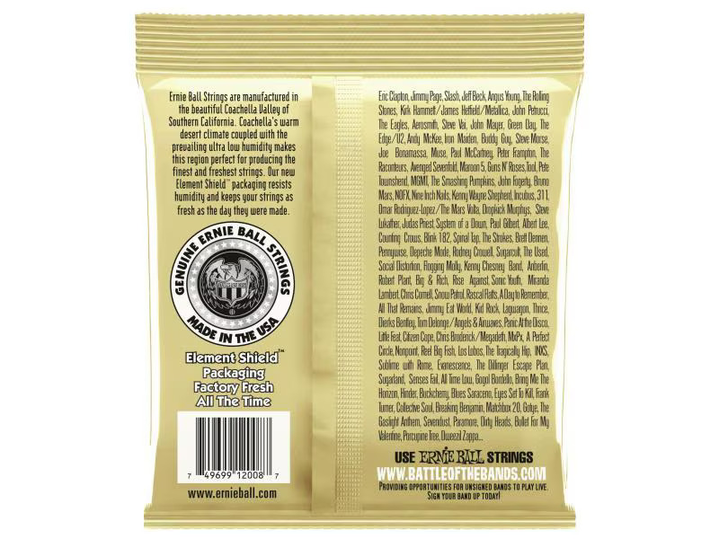 Ernie Ball Gitarrensaiten 2008 Earthwood Bronze – Rock &amp; Blues 10-52