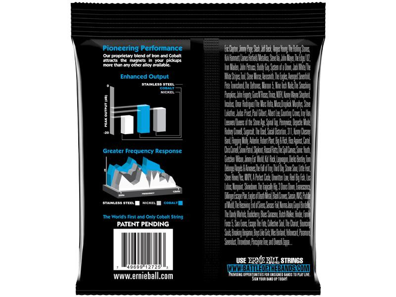 Ernie Ball Gitarrensaiten 2725 Slinky Cobalt – Extra 08-38