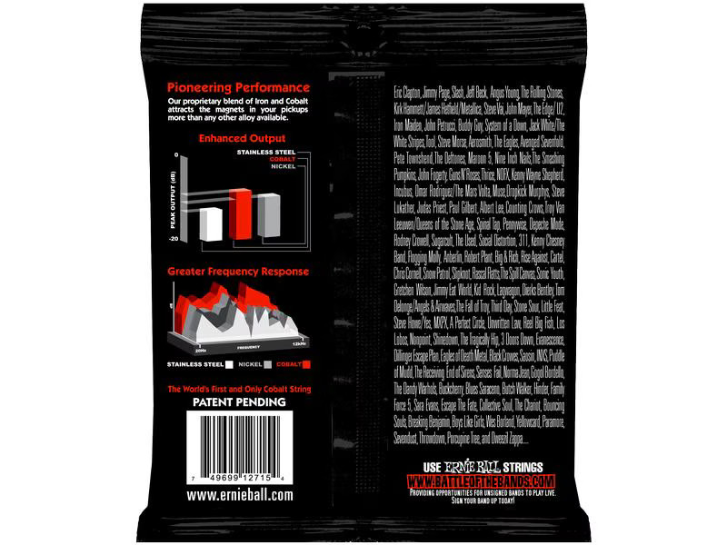 Ernie Ball Gitarrensaiten 2715 Slinky Cobalt – Skinny Top 10-52