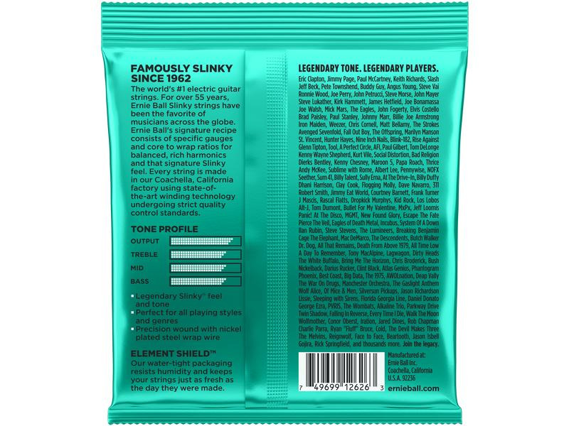 Ernie Ball Gitarrensaiten 2626 Slinky Nickel – Not Even 12 - 56