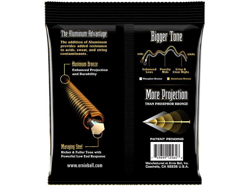 Ernie Ball Gitarrensaiten 2564 Aluminum Bronze – Medium 13-56