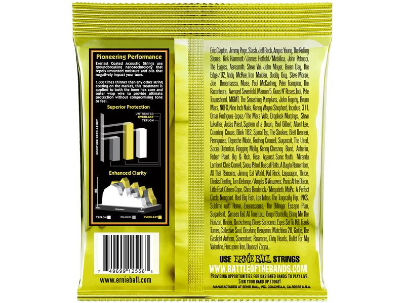 Ernie Ball Gitarrensaiten 2556 Everlast CB 80/20 – Medium Light 12-54
