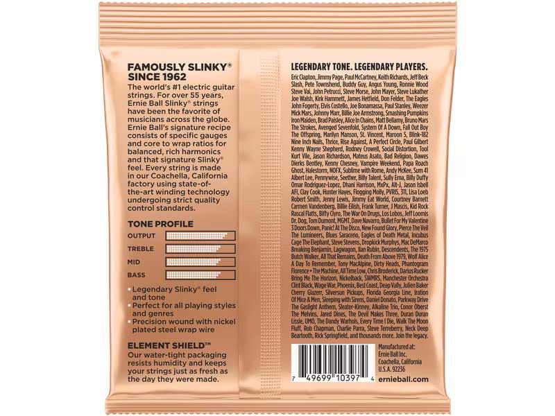 Ernie Ball Gitarrensaiten 2224 Turbo Slinky – Turbo 9.5 - 46