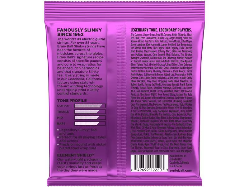 Ernie Ball Gitarrensaiten 2220 Slinky Nickel – Power 11-48