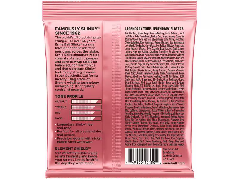 Ernie Ball Gitarrensaiten 2217 Slinky Nickel – Zippy 07-36