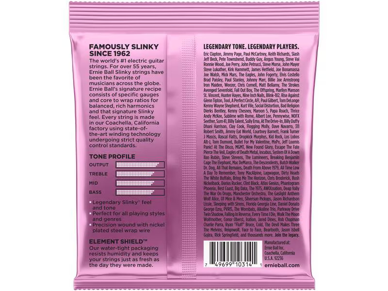 Ernie Ball Gitarrensaiten 2213 Slinky Nickel – Mega 10.5 - 48