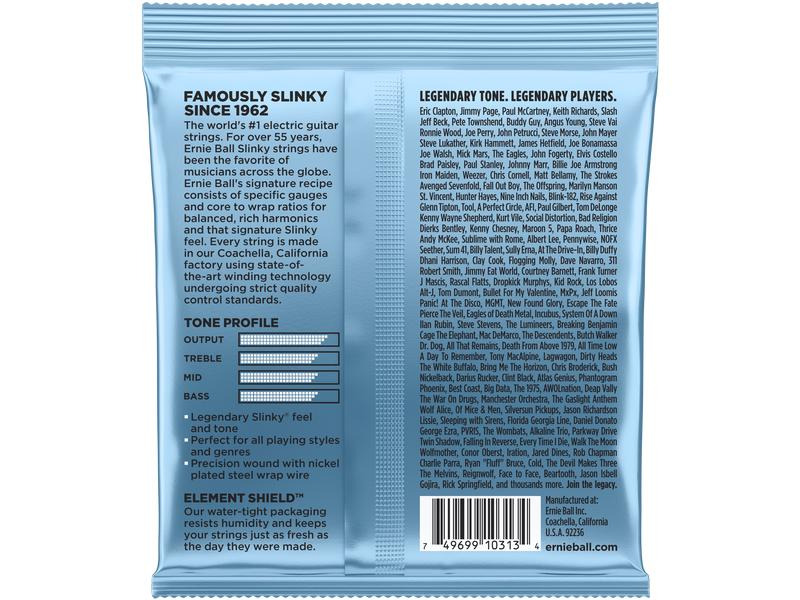 Ernie Ball Gitarrensaiten 2212 Slinky Nickel – Primo 9.5 - 44