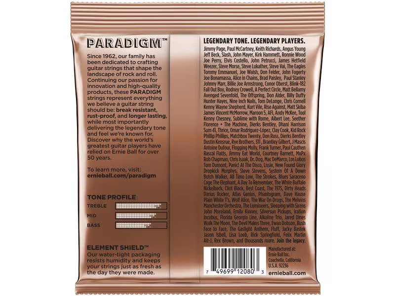 Ernie Ball Gitarrensaiten 2080 Paradigm PB – Extra Light 10-50