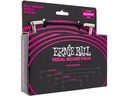 Ernie Ball Patch-Kabel 6224 Flat Ribbon Multi-Pack – 10 Stück, Schwarz