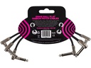 Ernie Ball Patch-Kabel 6221 Flat Ribbon 3er Pack – 0.15 m, Schwarz