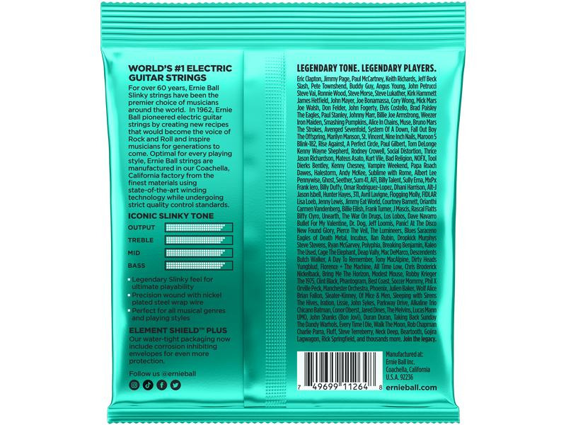 Ernie Ball Gitarrensaiten 3626 Not Even Slinky – 12-56, 3er Pack