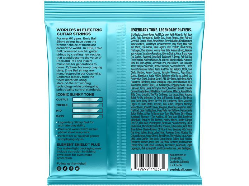 Ernie Ball Gitarrensaiten 3228 Mighty Slinky – 8.5-40, 3er Pack