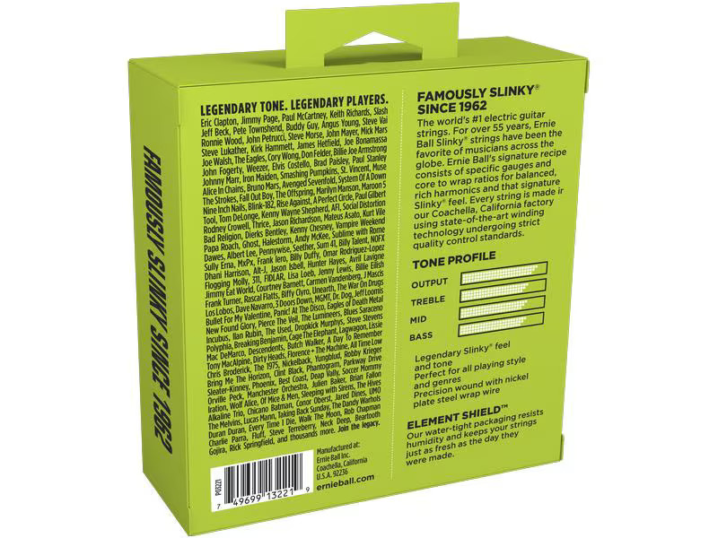 Ernie Ball Gitarrensaiten 3221 Slinky Nickel 3er Pack – Regular 10 - 46