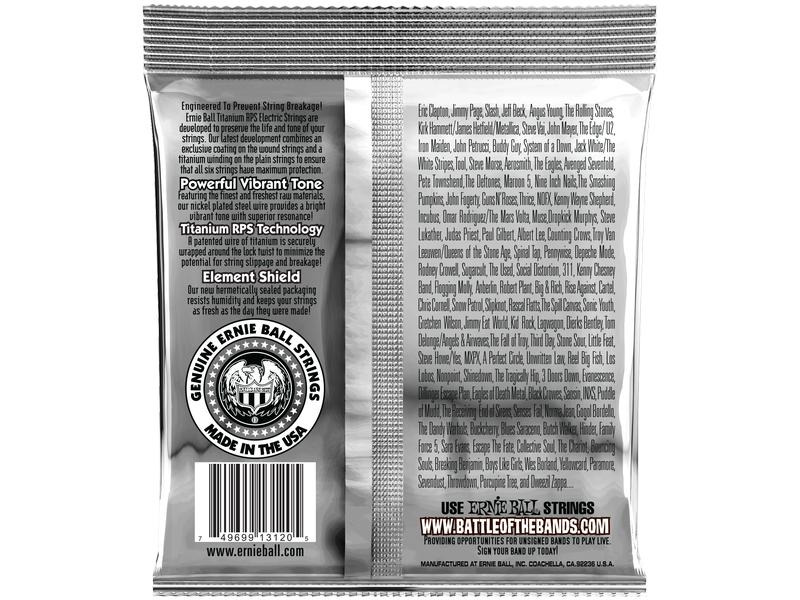 Ernie Ball Gitarrensaiten 3120 Slinky Coated Titanium – Power 11-48