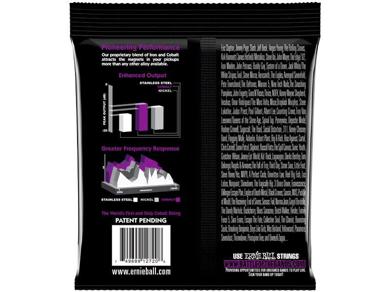 Ernie Ball Gitarrensaiten 2729 Slinky Cobalt – Power 11-58