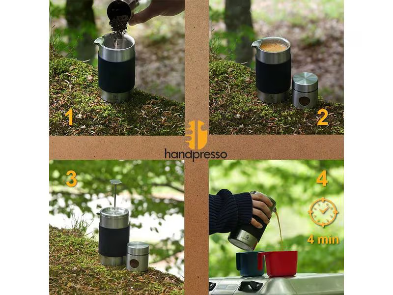 Handpresso Reisekaffeemaschine Thermo French Press 350 ml