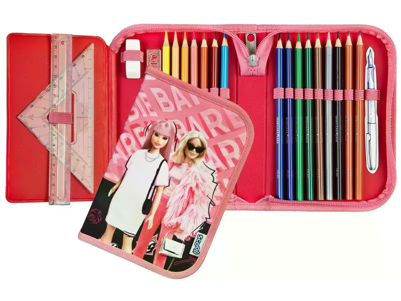 Scooli Etui gefüllt Barbie