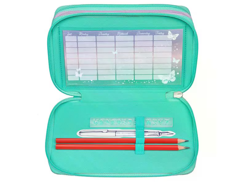 Scooli Etui Trippledecker Schmetterling