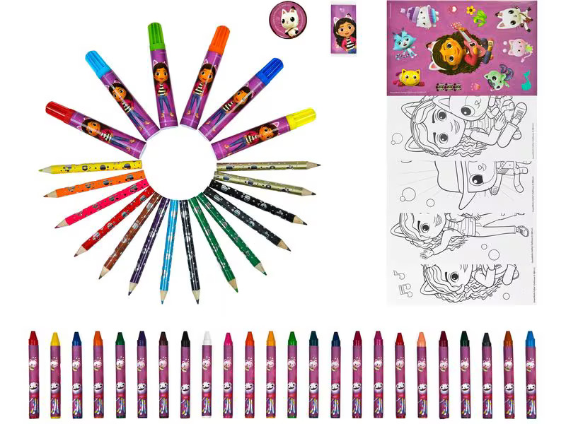 Undercover Malset Gabby's Dollhouse 51-teilig