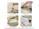tesa Fliegengitter CLIP-ON Rahmen für Fenster 1 x 1.2 m